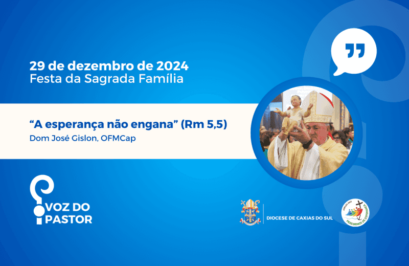 Foto de capa da notícia “A esperança não engana” (Rm 5,5)