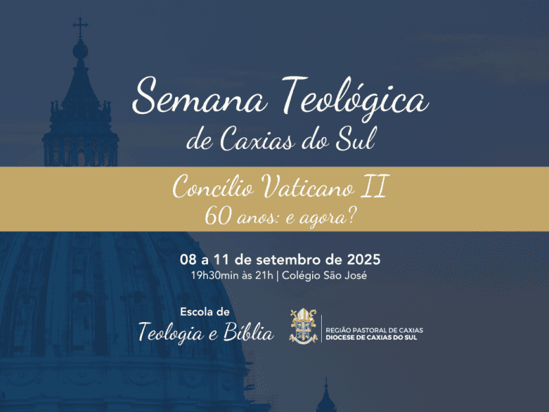Foto de capa da notícia Abertas as inscrições para a Semana Teológica 2025, promovida pela Diocese de Caxias do Sul